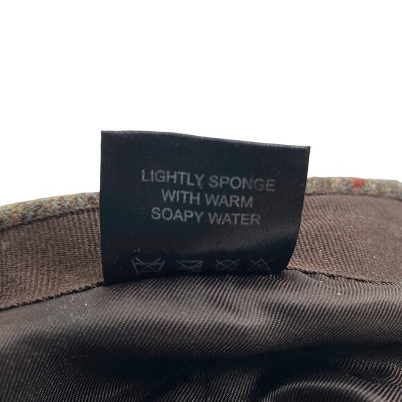 Failsworth Cap 6 3/4 Cambridge Plaid Brown Red Blue 100% Wool NWOT - Picture 10 of 11